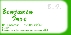 benjamin imre business card